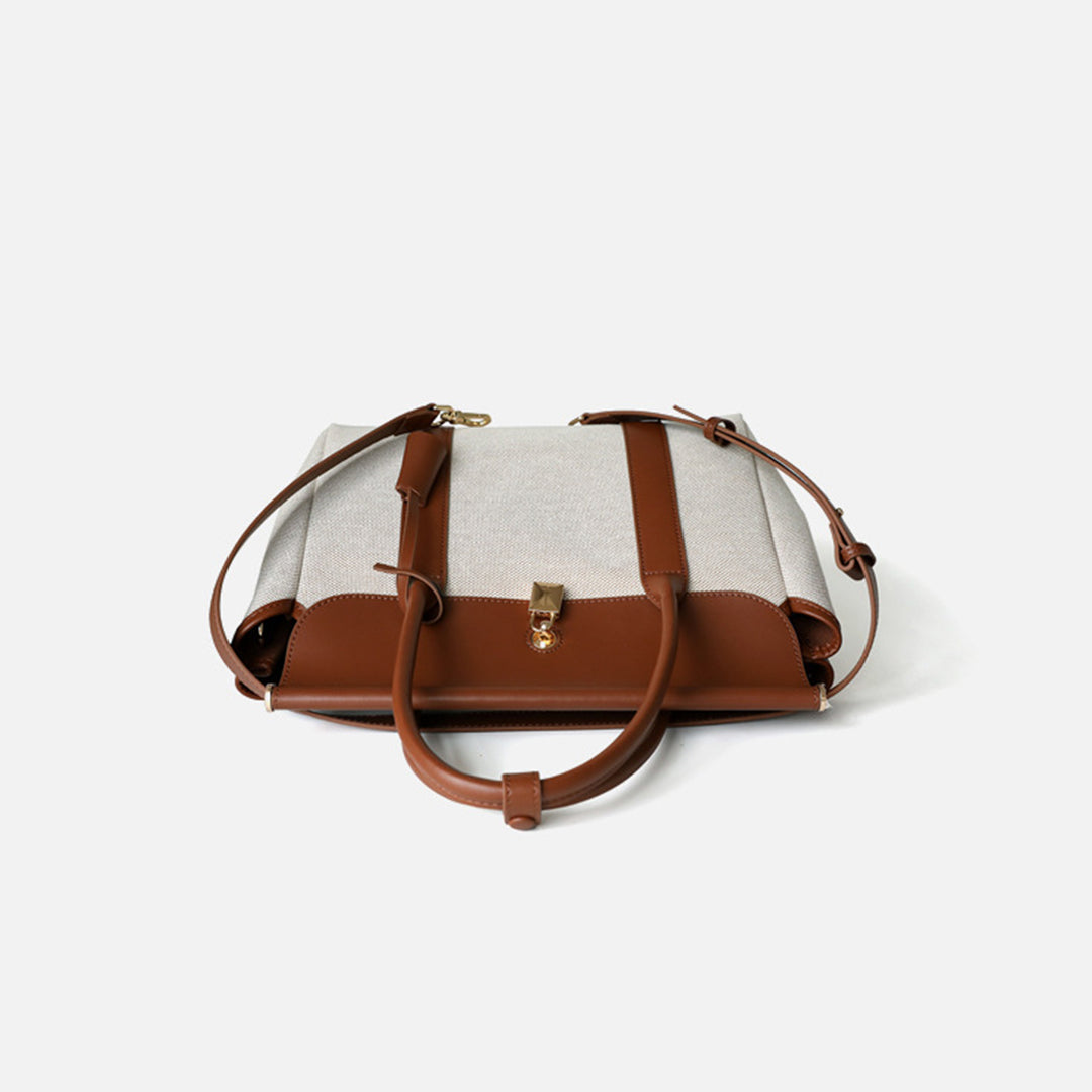 Top Grain Leather Women Work Handbag