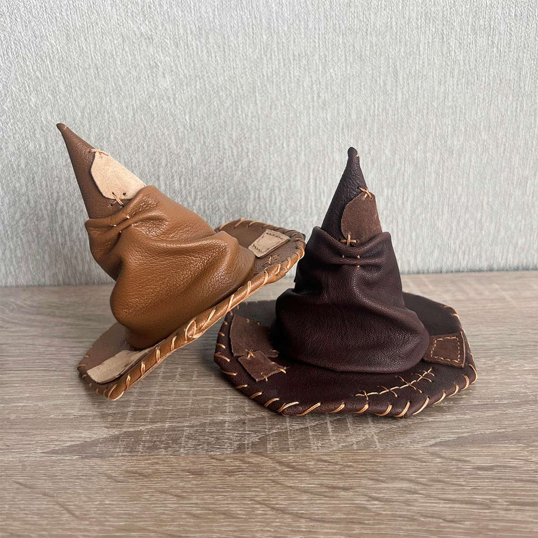 Magic sorting hat | Leather wizard hat accessories