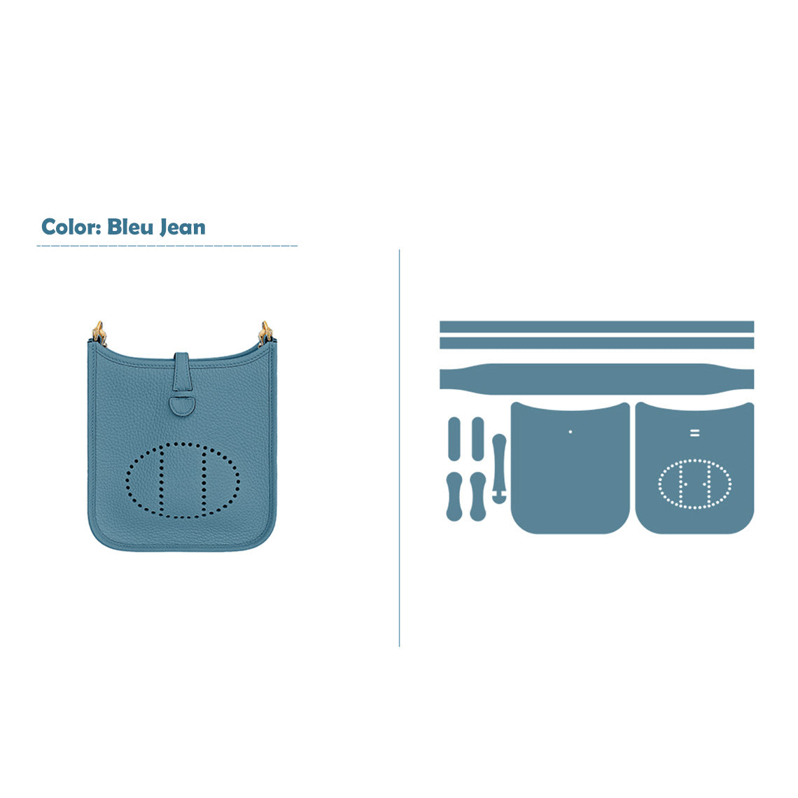 Evelyne Bag DIY Bag Making Kit | Mini Leather Crossbody Bag