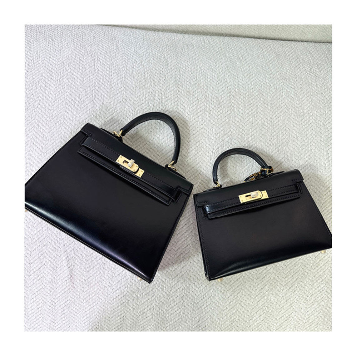 Black Leather Inspired Mini Designer Bag | Luxury Small Handbag Black Leather Inspired Mini Designer Bag | Luxury Small Handbag