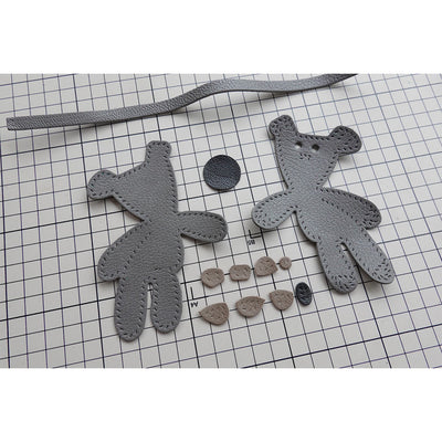 POPSEWING® Leather Mr Bean Teddy Bear Charm DIY Kits | Price Drop At Checkout