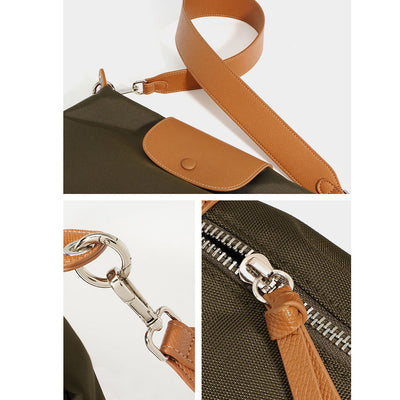 Nylon Leather Women Shoulder Handbag