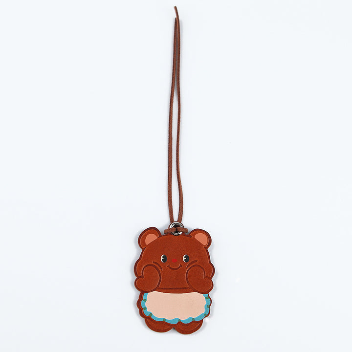 POPSEWING® Vegetable Tanned Leather Cute Bear Charm