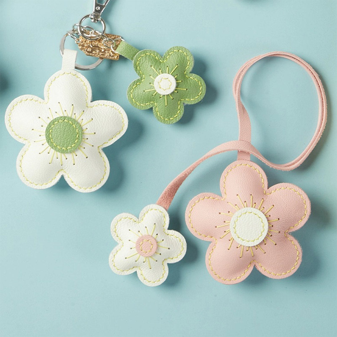 POPSEWING® Sheep Leather Flowers Charm DIY Kits