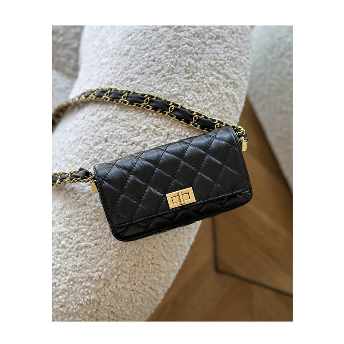 ショルダーバッグ・ポシェット FALLETT LETTERING QUILTING SMALL FLAP BAG MY1031 FALLETT LETTERING QUILTING SMALL FLAP BAG MY1031 (Fallett