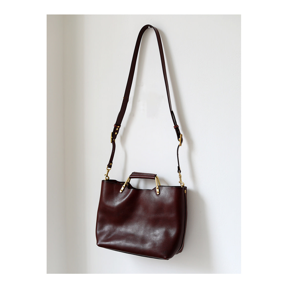 Vegetable Tanned Leather Vintage Tote Handbag