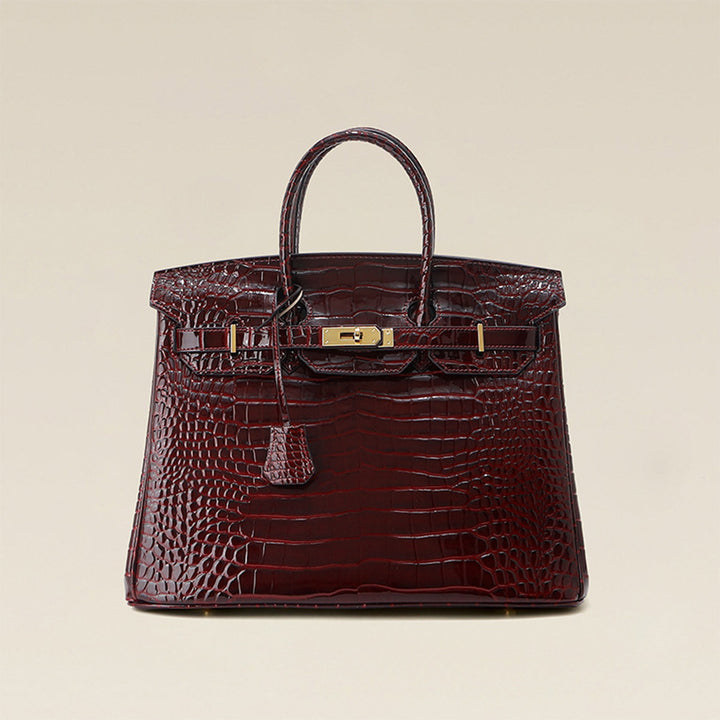 Red Colour Handbags | Large leather bag for women