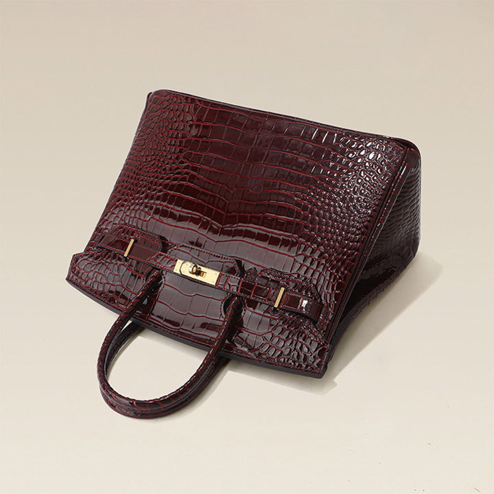 Red designer handbags | Large leather bag