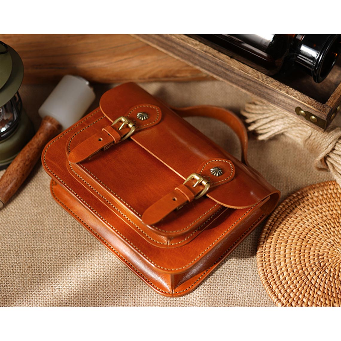 Vegetable Tanned Leather Bag DIY Kit | DIY Handbag Kit - POPSEWING®