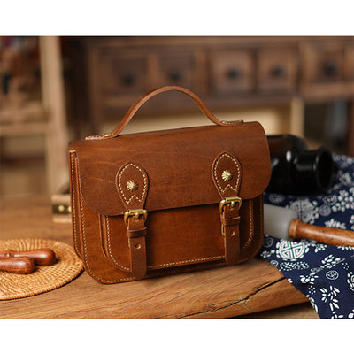 Dark Brown Leather Bag Kit | DIY Genuine Leather Handbag - POPSEWING®