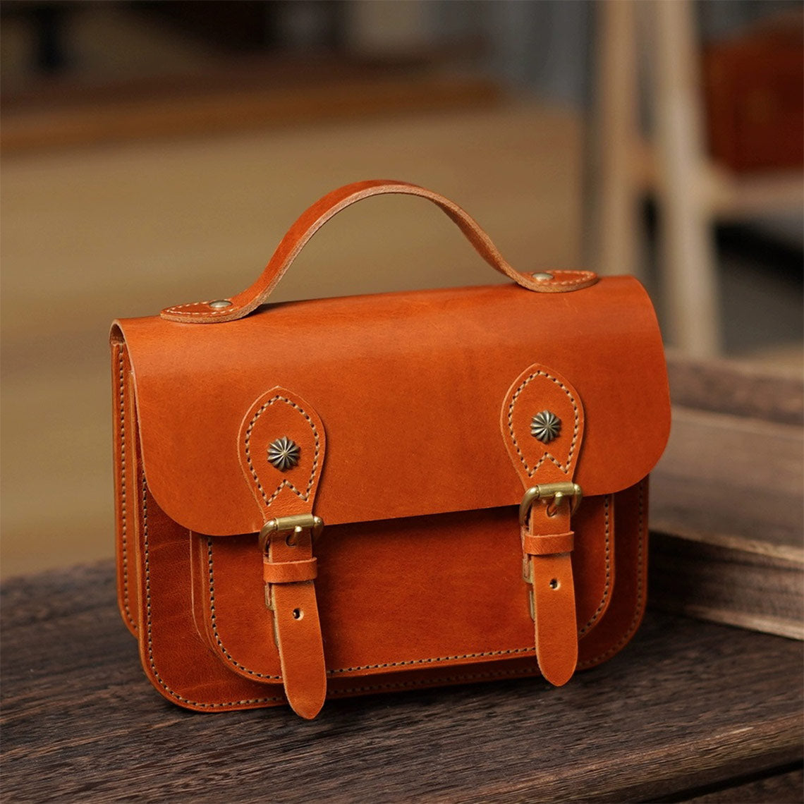 Leather Satchel Bag DIY Kit | DIY Satchel - POPSEWING®