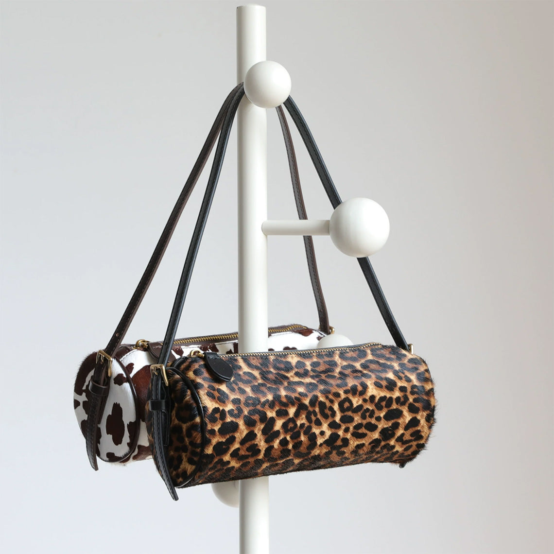 Chic Fur Leather Women Cylinder Bag – POPSEWING®