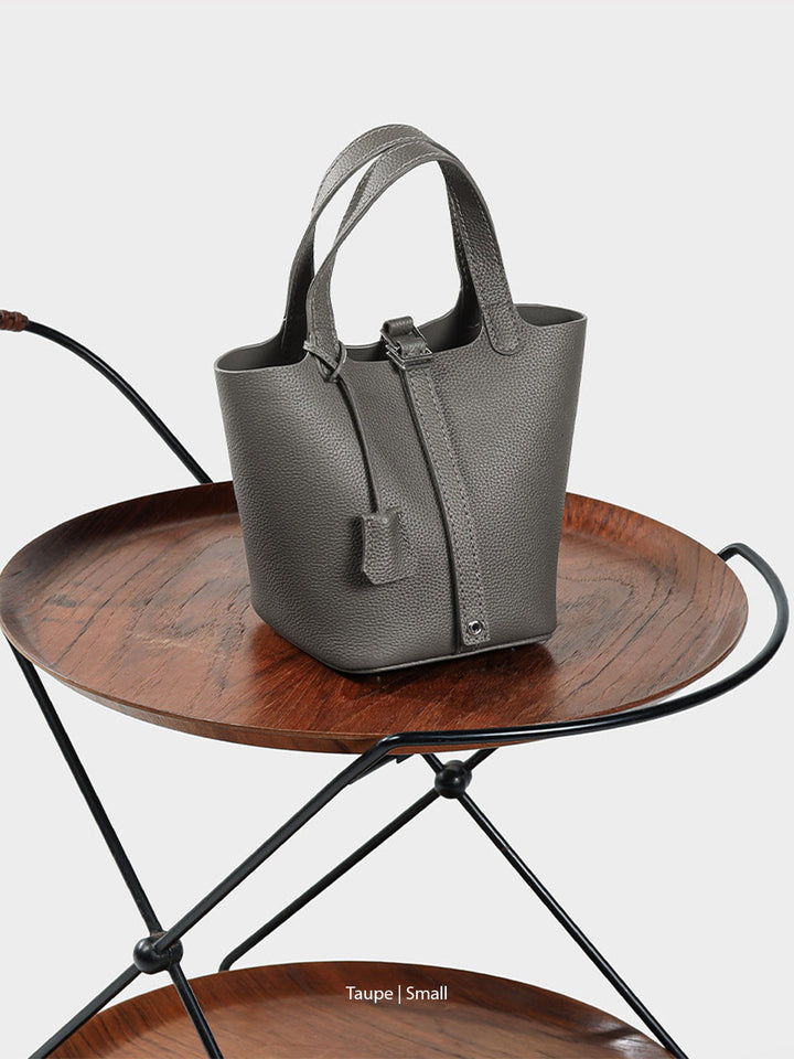 POPSEWING® Top Grain Leather Lady Picotion Lock Totes Bag DIY Kit - Price Drop at Checkout