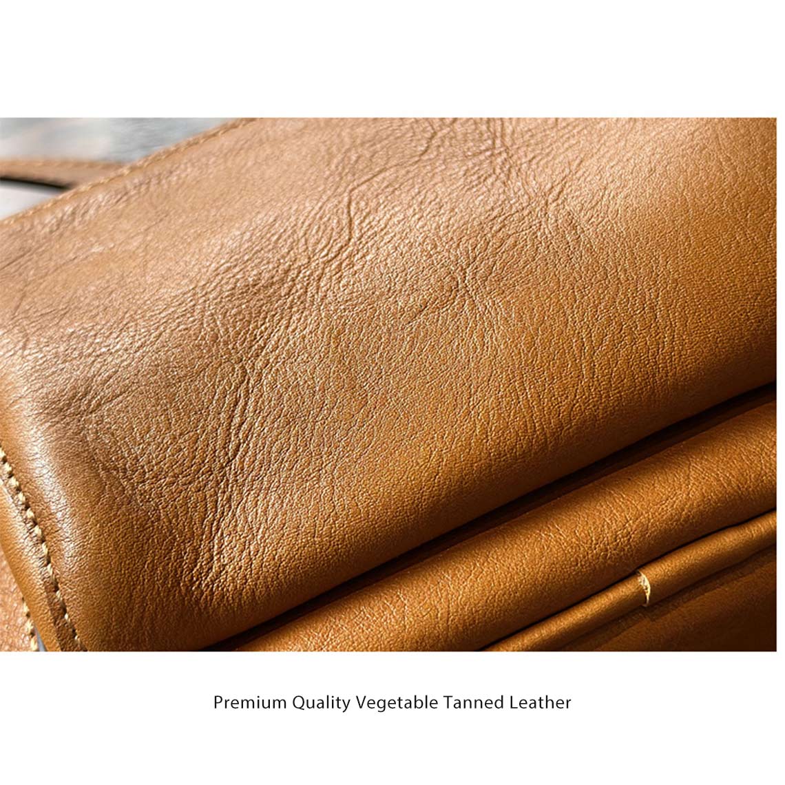 Vagetable Tanned Leather Small Camera Bag