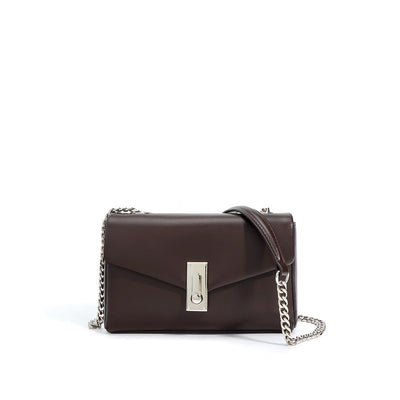 Leather Small Flap Chain Bag