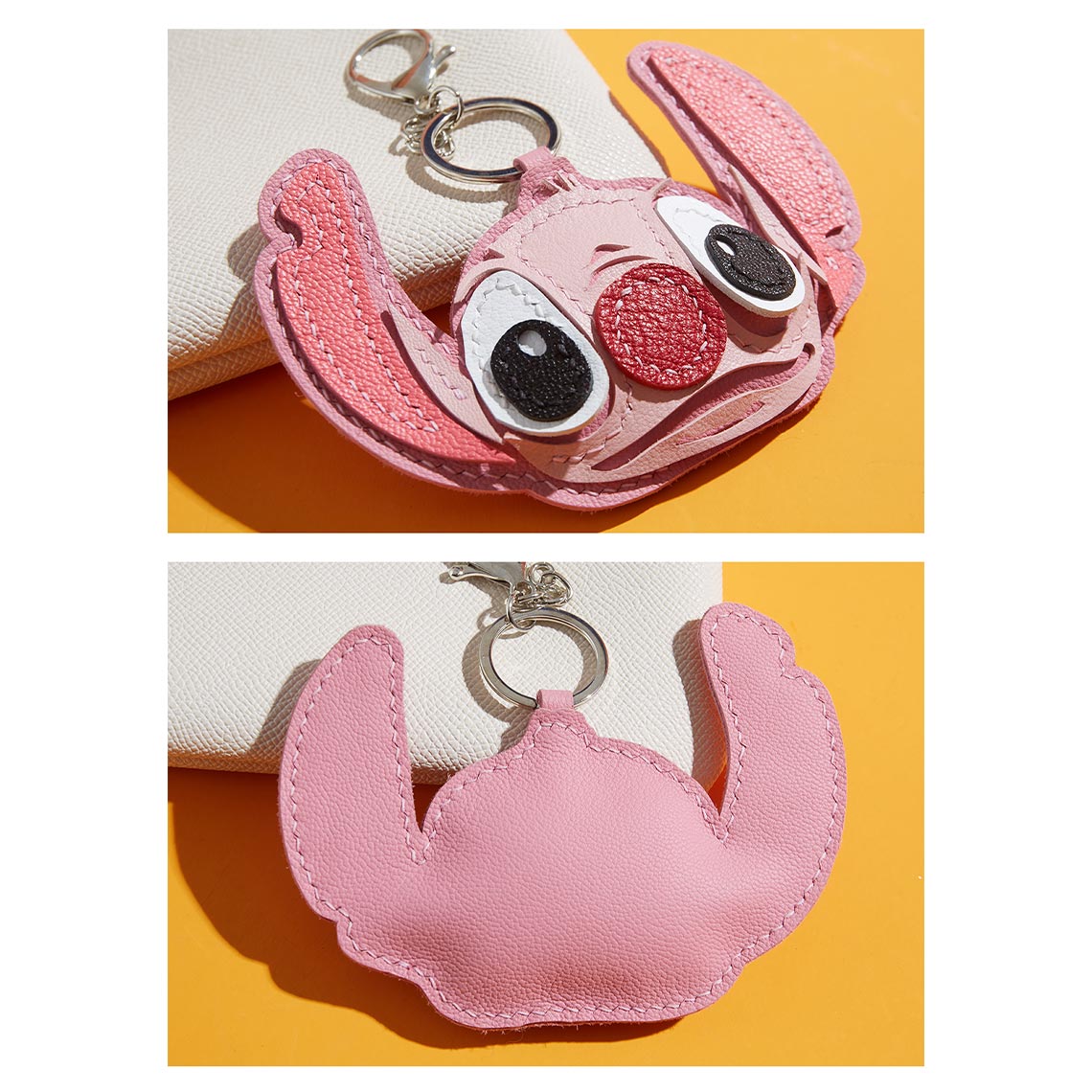 Custom Leather keychain/keyring | DIY handmade gift ideas | Cartoon keychain for kids