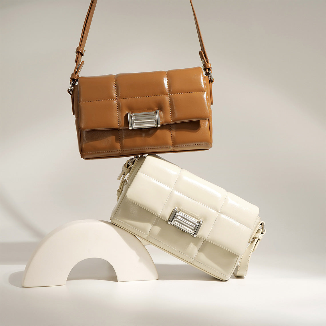 Leather Ladder Crossbody Bag