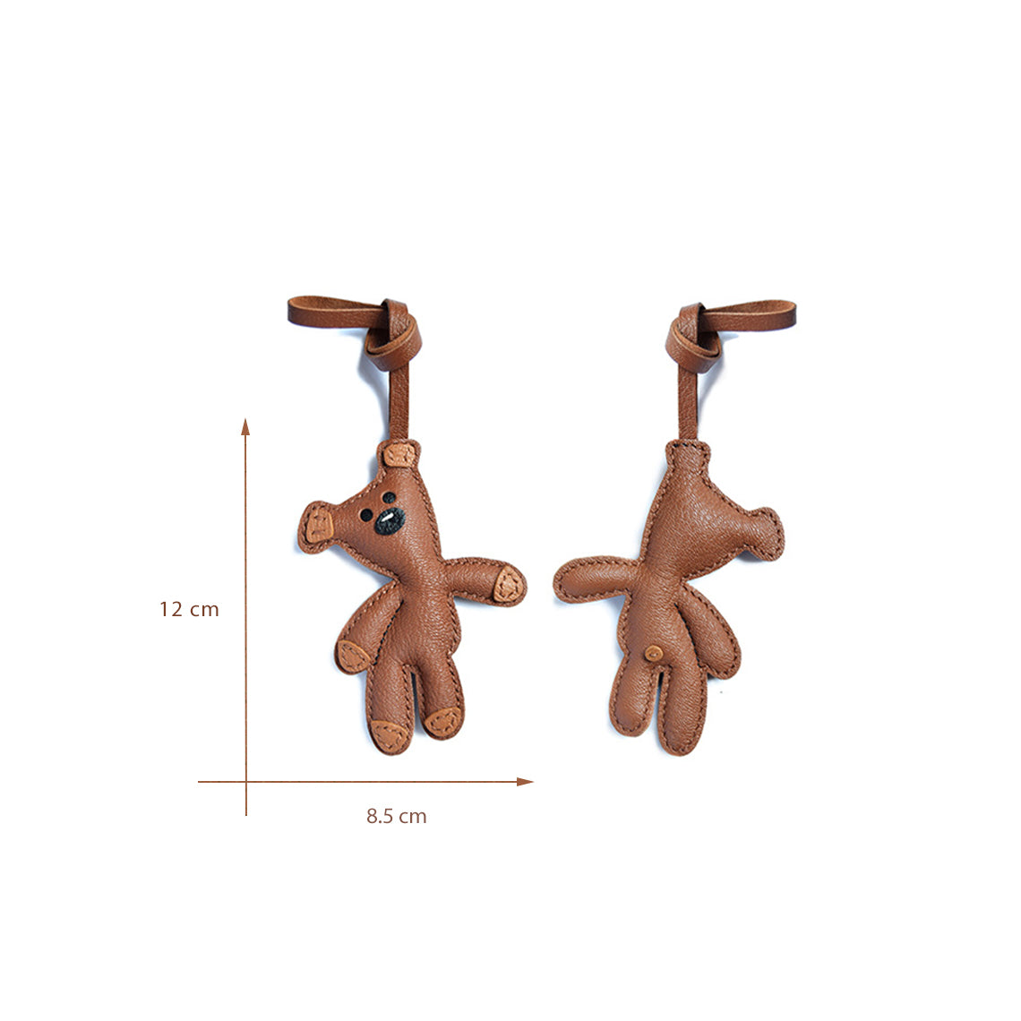 Mr Bean Teddy Bear Leather Charm Size - POPSEWING®