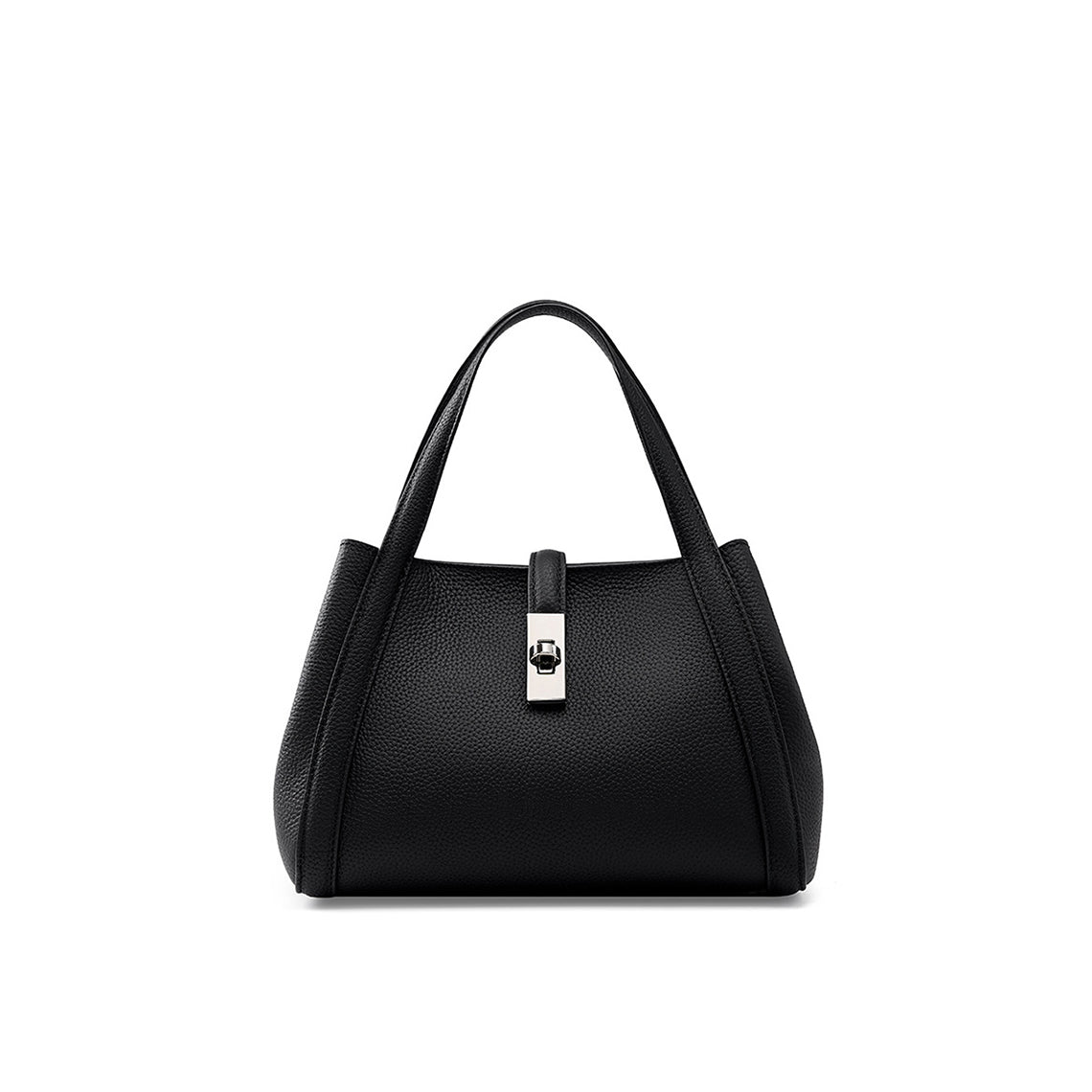 Black Leather Tote Handbag - POPSEWING®