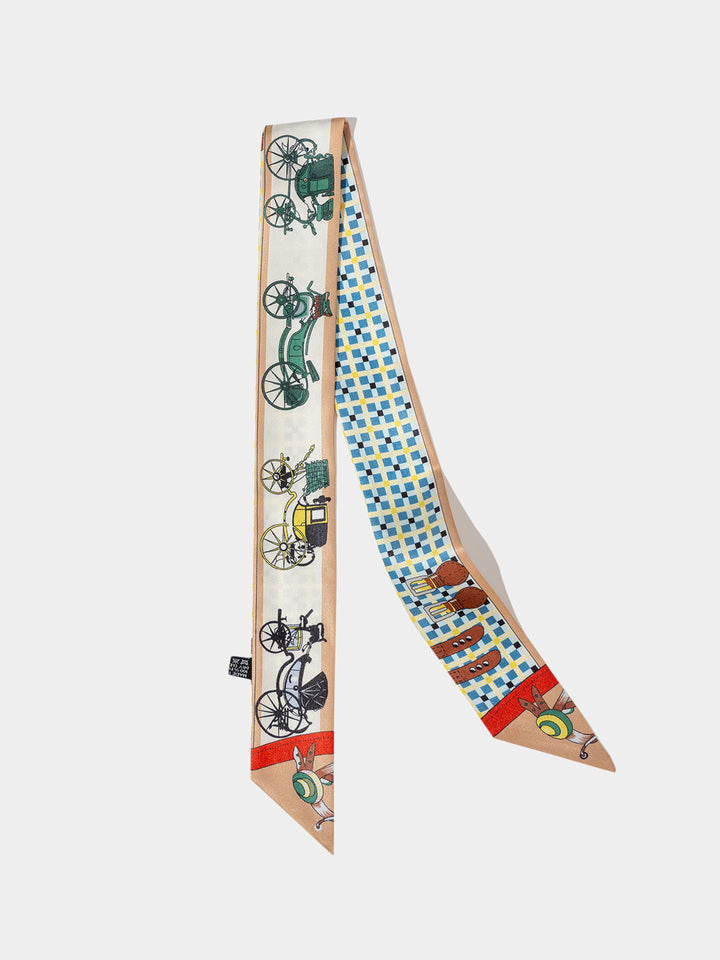 Twilly Scarf for Purse | Double-sided Ribbon