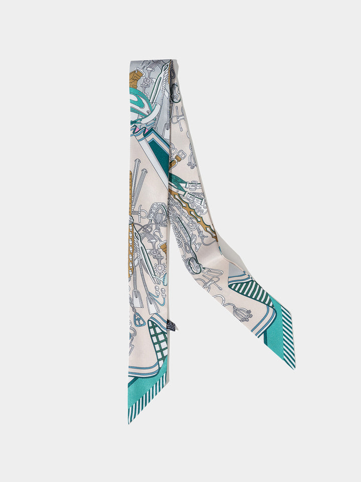 Twilly Scarf for Purse | Double-sided Ribbon