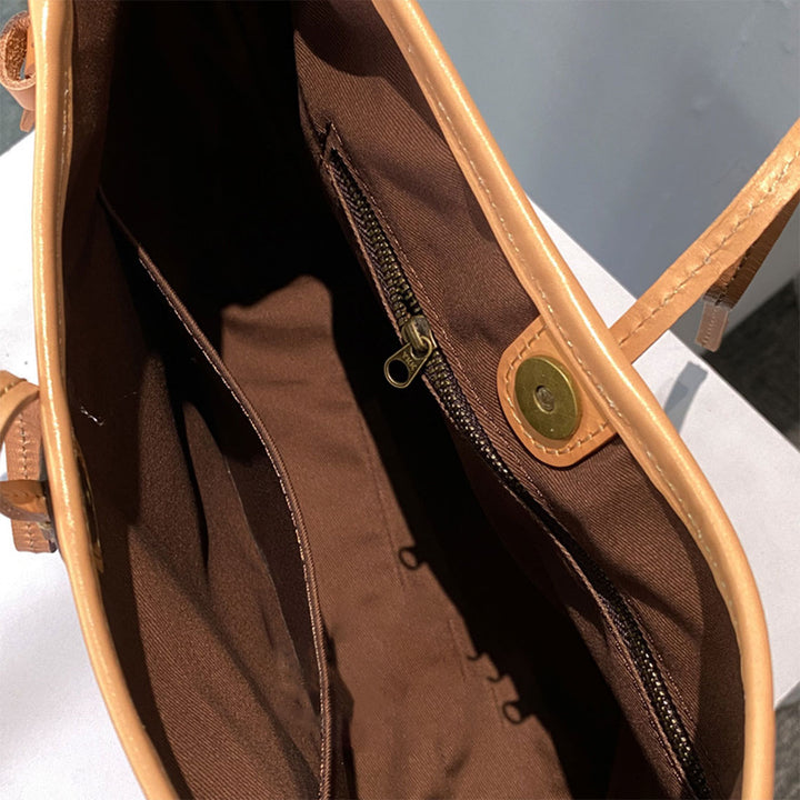 Leather Inspired Carry Shoulder Bag