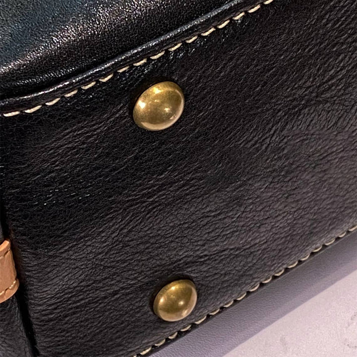 Leather Inspired Carry Shoulder Bag
