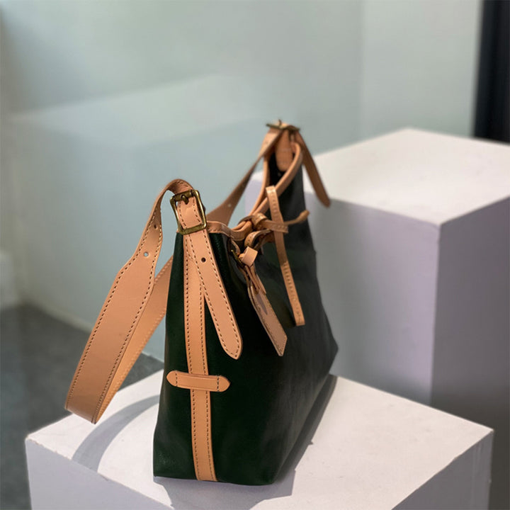 Leather Inspired Carry Shoulder Bag