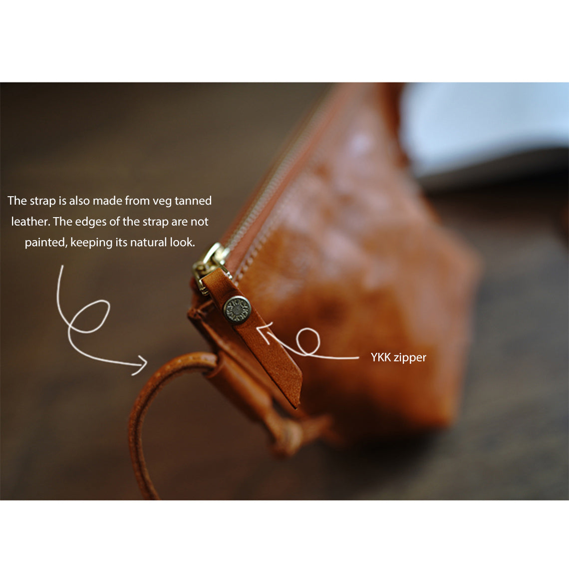 Minimalist Shoulder Bag Made from Vegetable Tanned Leather - POPSEWING®