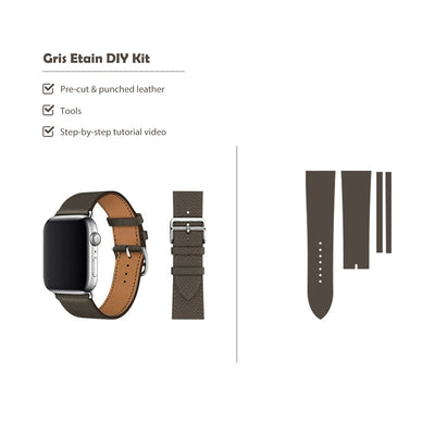 Taupe Apple Watch Band Leather DIY Kit | POPSEWING®