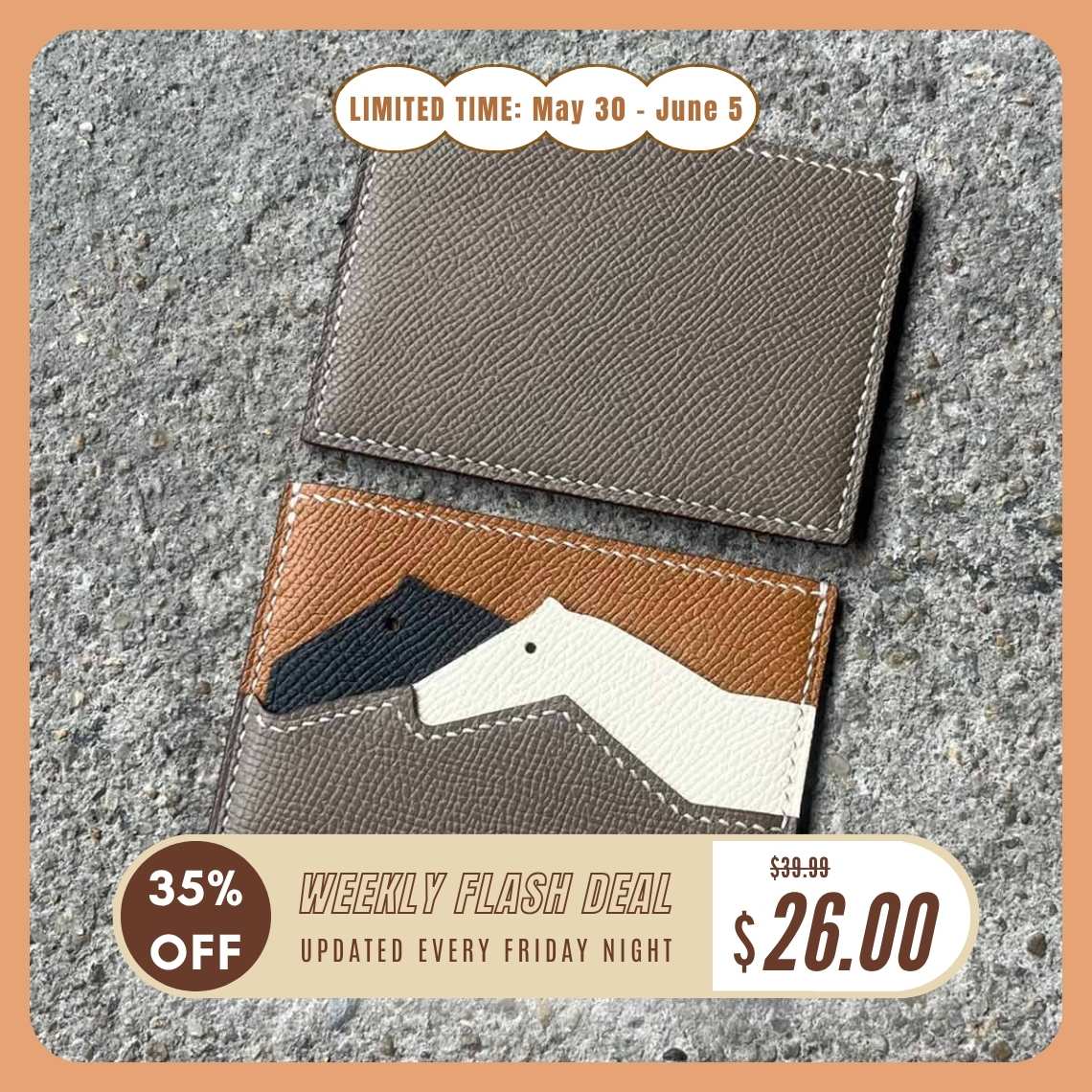 POPSEWING® Leather Horses Card Holder DIY Kit
