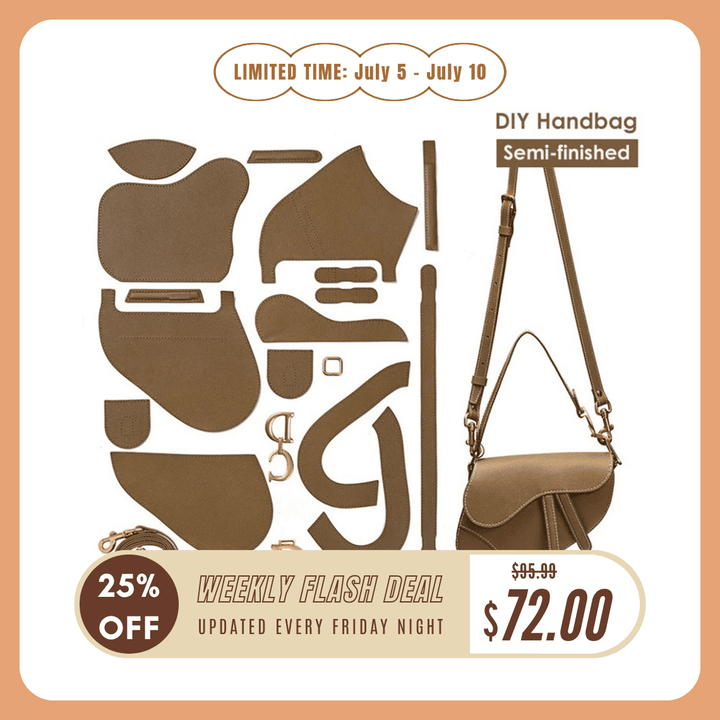 POPSEWING® Lady Leather Crossbody Saddle Bag DIY Kit | Price Drop at Checkout