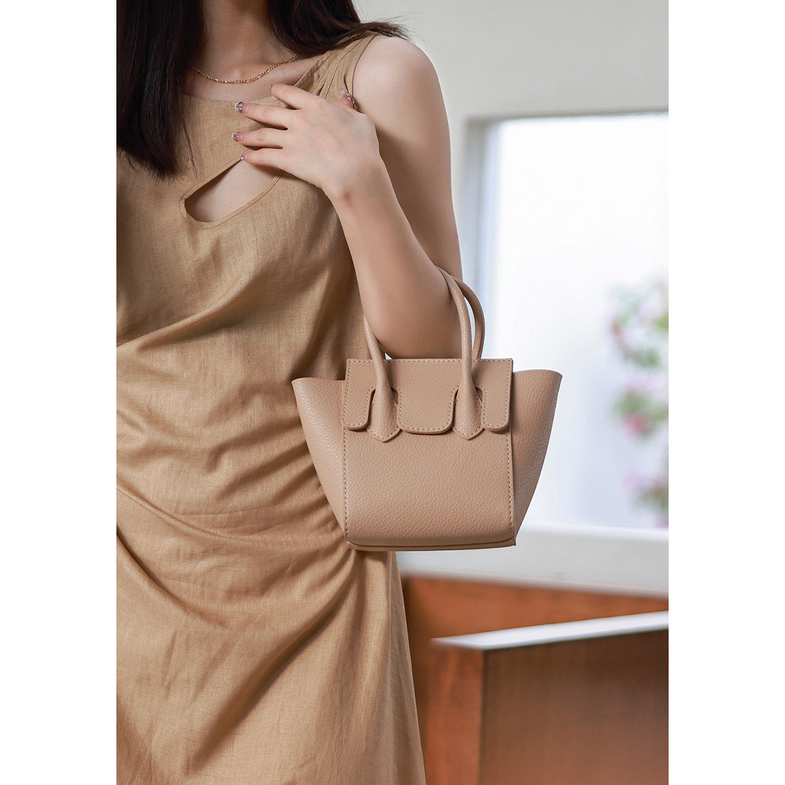 DIY Design Bag Kits Beige | Leather Handbag Kits to Make at Home