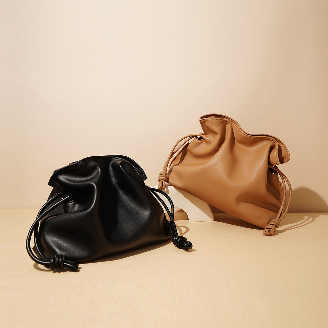 Women Clutch in Black and Brown | Versatile Leather Bags