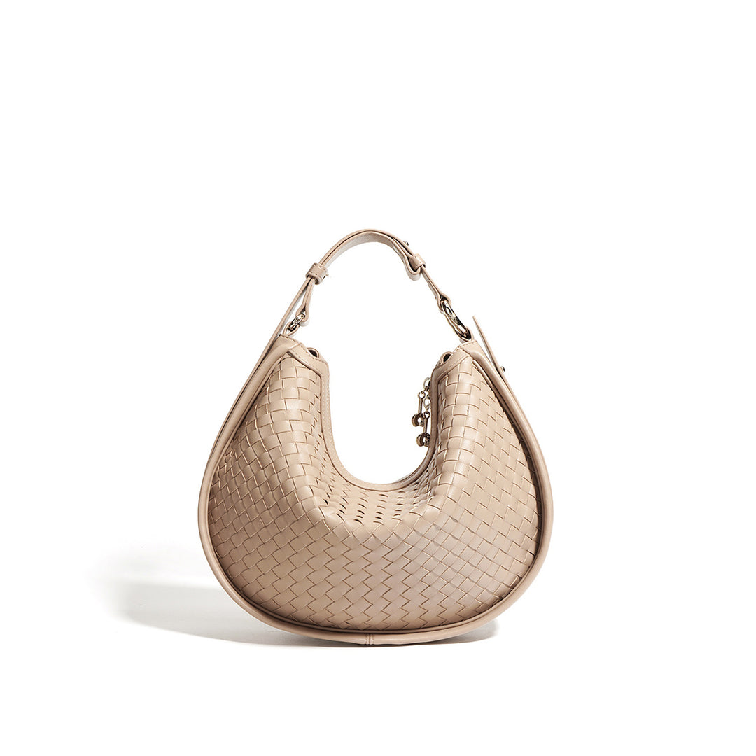 Leather Woven Hobo Bag Crossbody Bag โ POPSEWINGยฎ