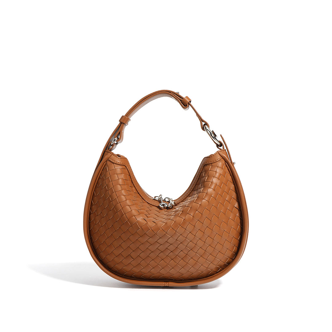 Leather Woven Hobo Bag Crossbody Bag – POPSEWING®