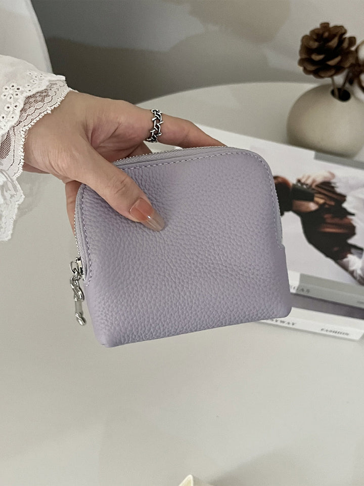 Top Grain Leather Small Jewelry Purse
