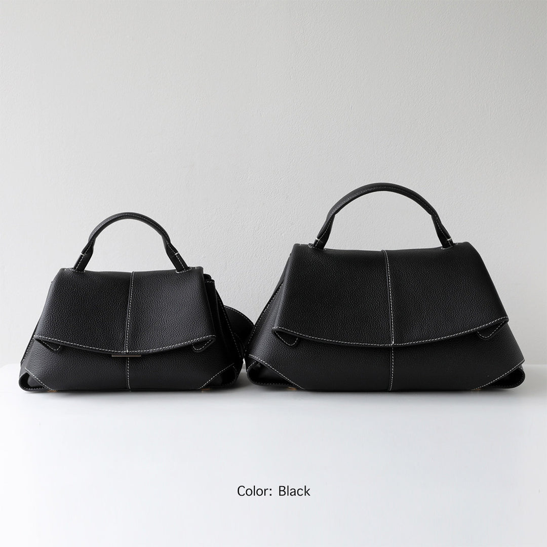 Top Grain Leather Women Smile Bag