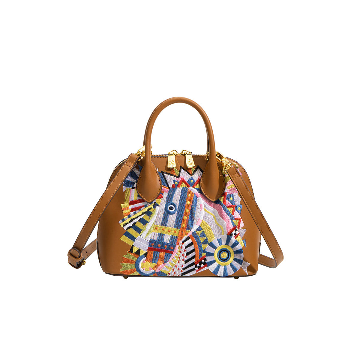 Horse Embroidered Vegan Leather Handbag Crossbody Bag | Unique Design Stylish Handbag for Women - POPSEWING®
