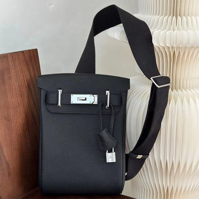 Top Grain Leather Inspired Unisex Crossbody Backpack