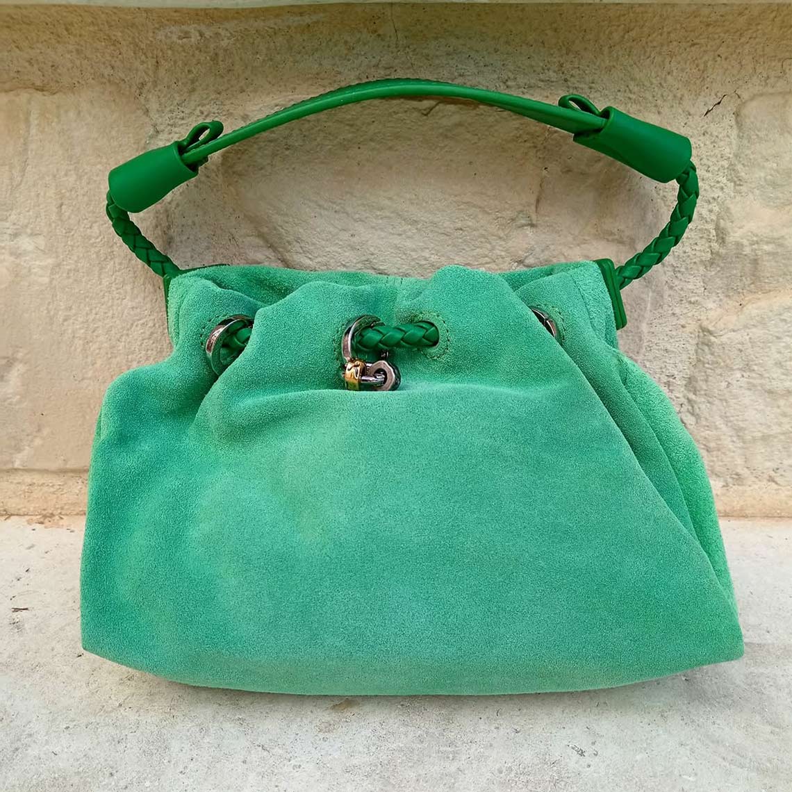 Suede Leather Summer Drawstring Shoulder Bag – POPSEWING®