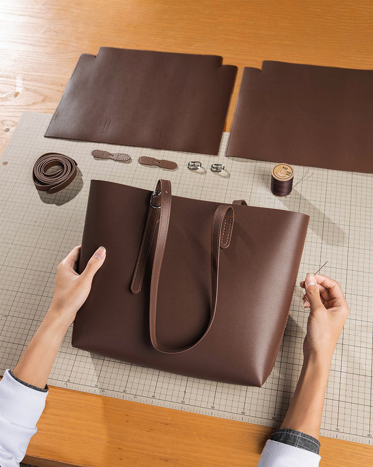DIY Leather Bag Kit - Make DIY Bag Handbag Purse Keychain at Home ...