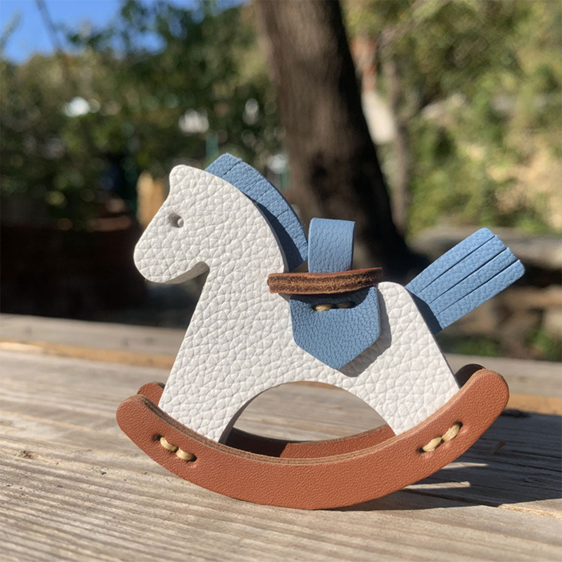 Genuine Leather Rocking Horse Bag Charm Leather Charms – POPSEWING®
