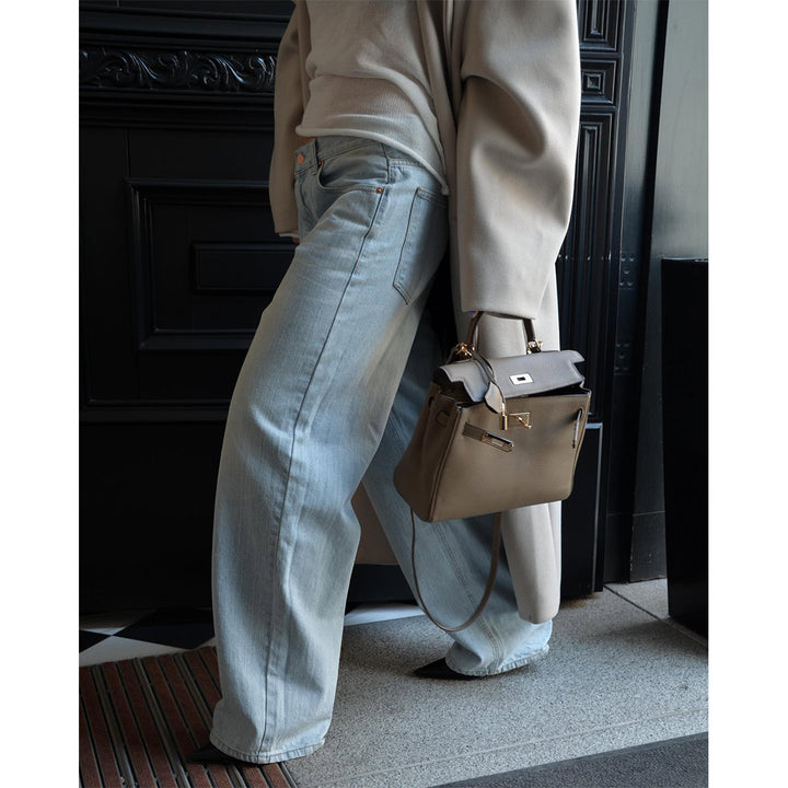 Grey kelly bag online