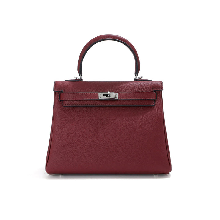 Top Grain Leather Inspired Kelly Bag