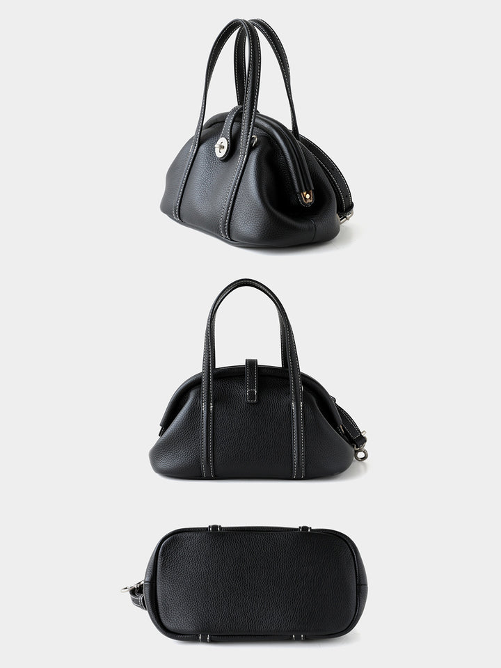 Modern Kiss Lock Handbag
