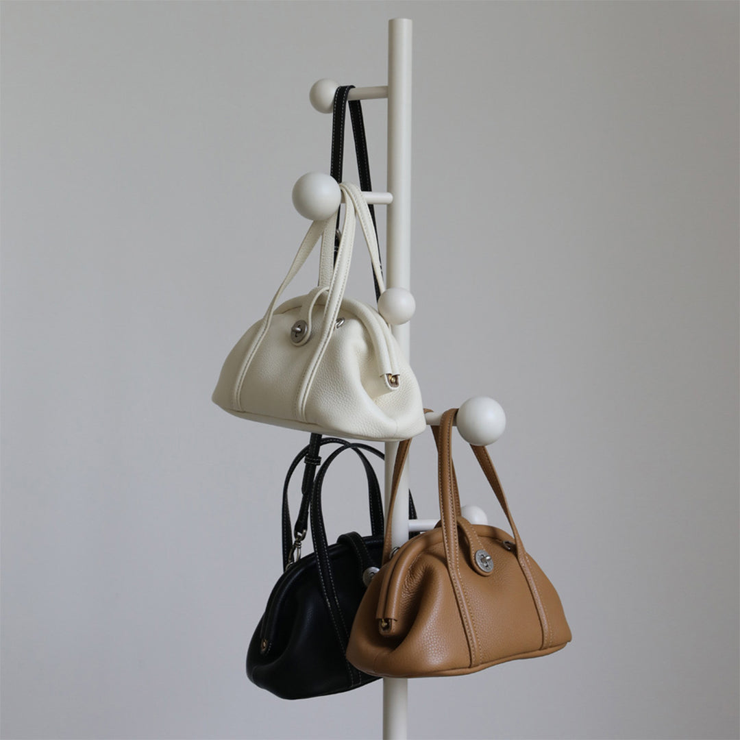 Modern Kiss Lock Handbag
