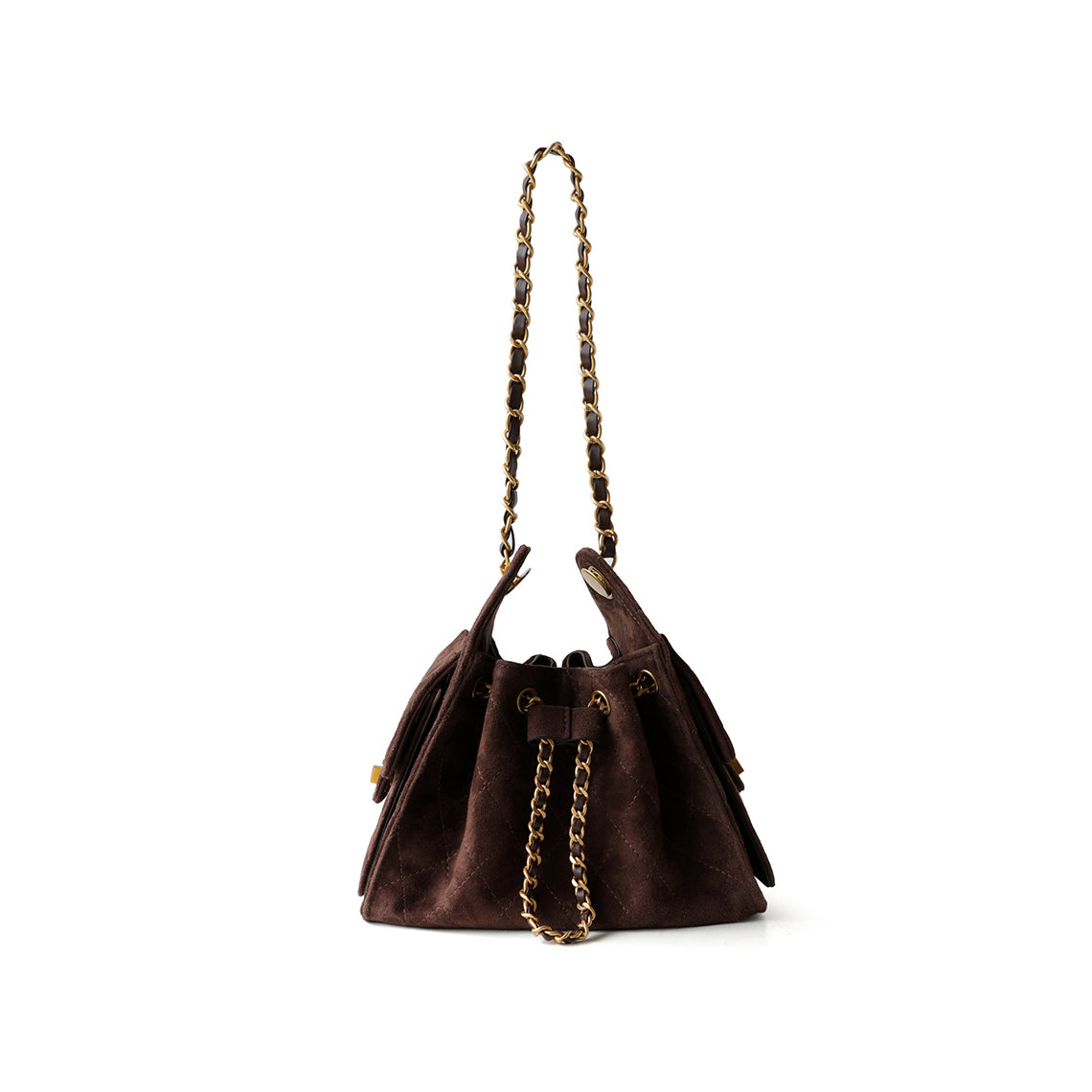 バッグ CHEVIGNON / suede leather shoulder bag Sheep Suede Leather Quilted Chain Hobo Bag – POPSEWING®