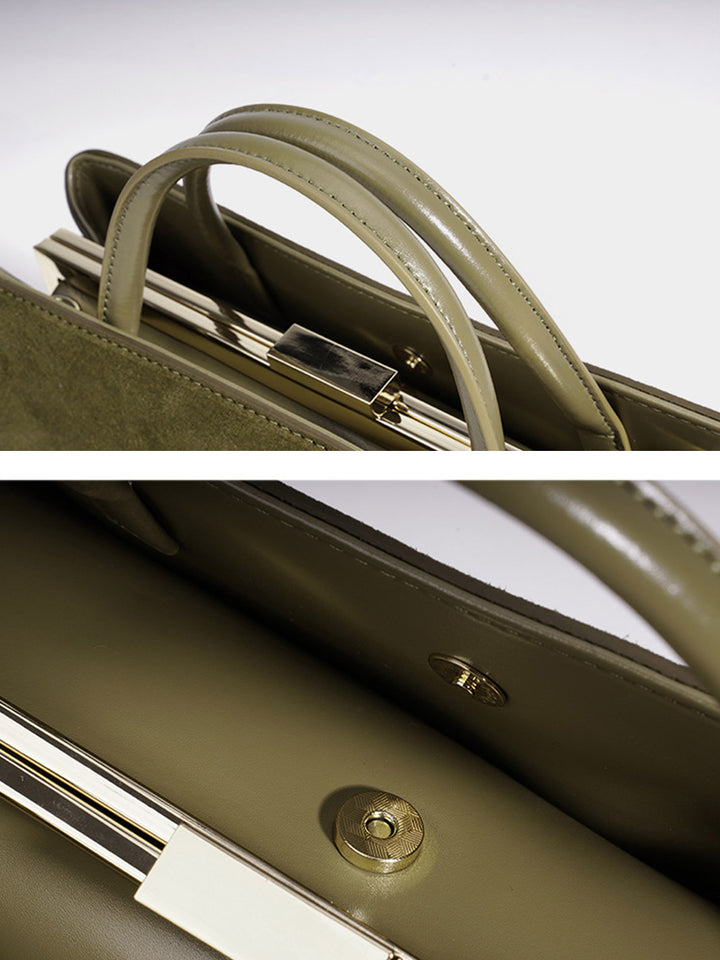 Suede Autumn Clutch Handbag
