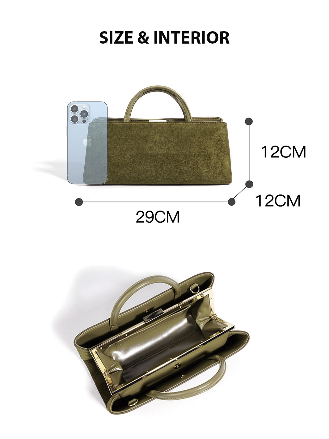 Suede Autumn Clutch Handbag